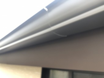 軒樋のつなぎ目の写真